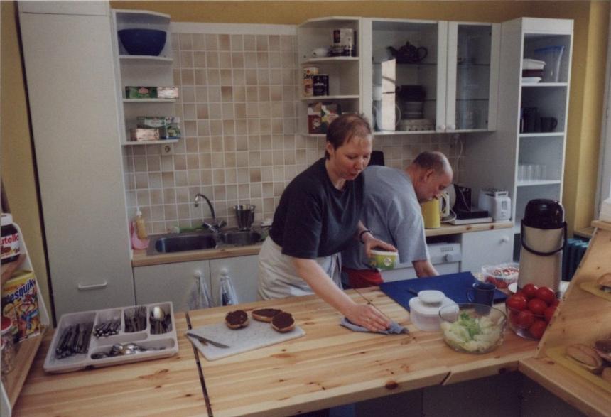 Broetchen schmieren